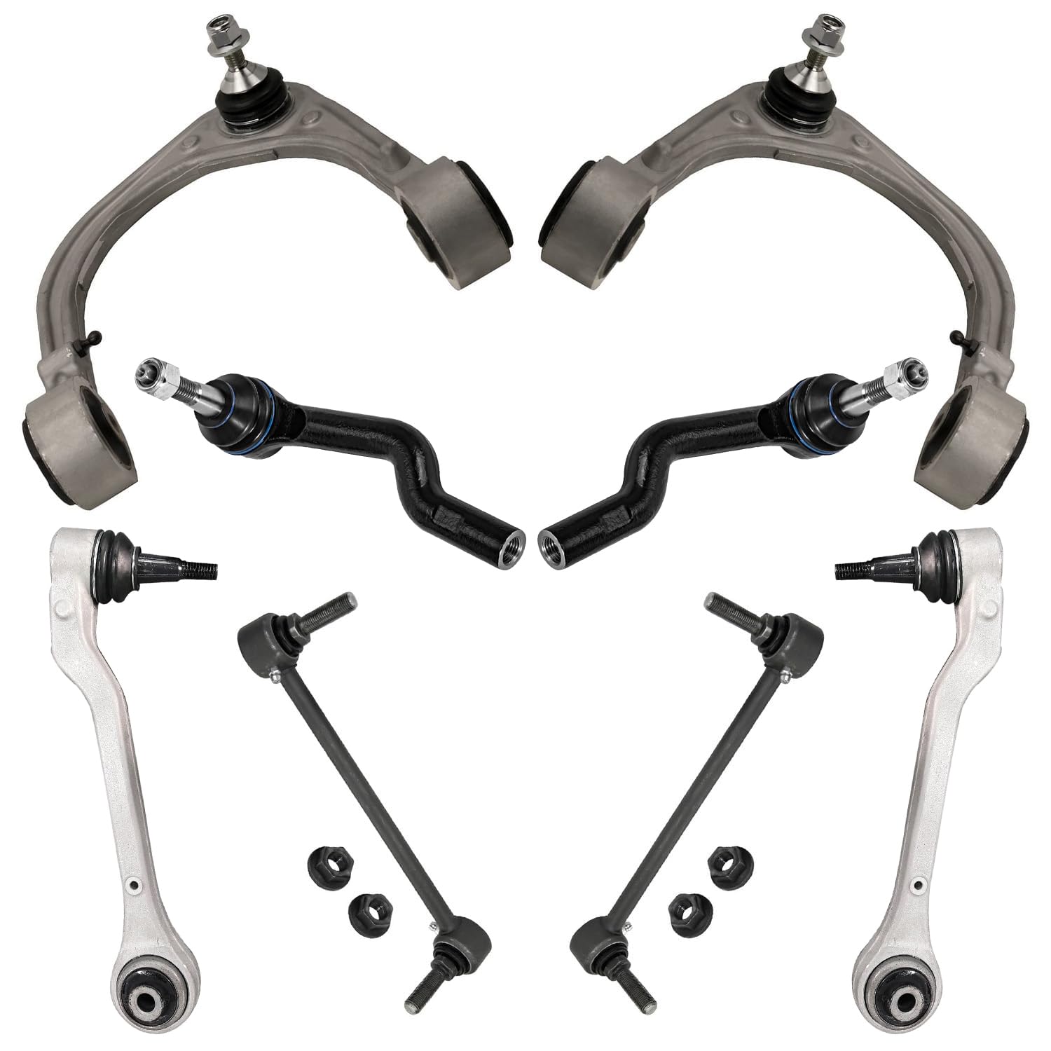 Detroit Axle - RWD 8pc Front End Kit for 2014-2015 Cadillac CTS, 4 Lower