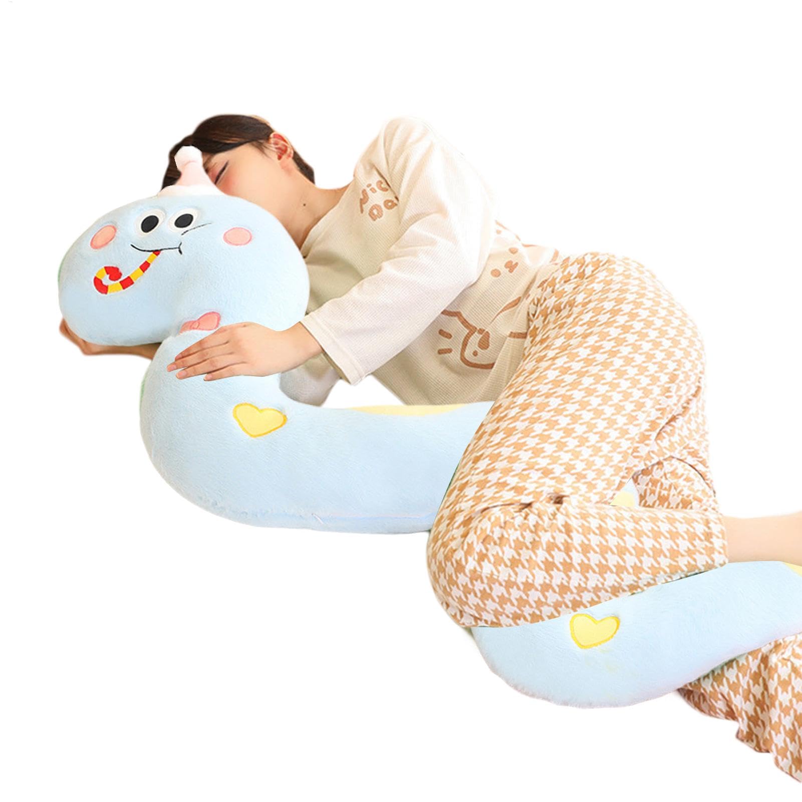 Cute Snake Toy - Lucky Cuddly Plushie Hugger Snake Toy Wear Christmas Hat,Adorable Soft Cuddly Snake Plushie Hugger Toy For Birthday