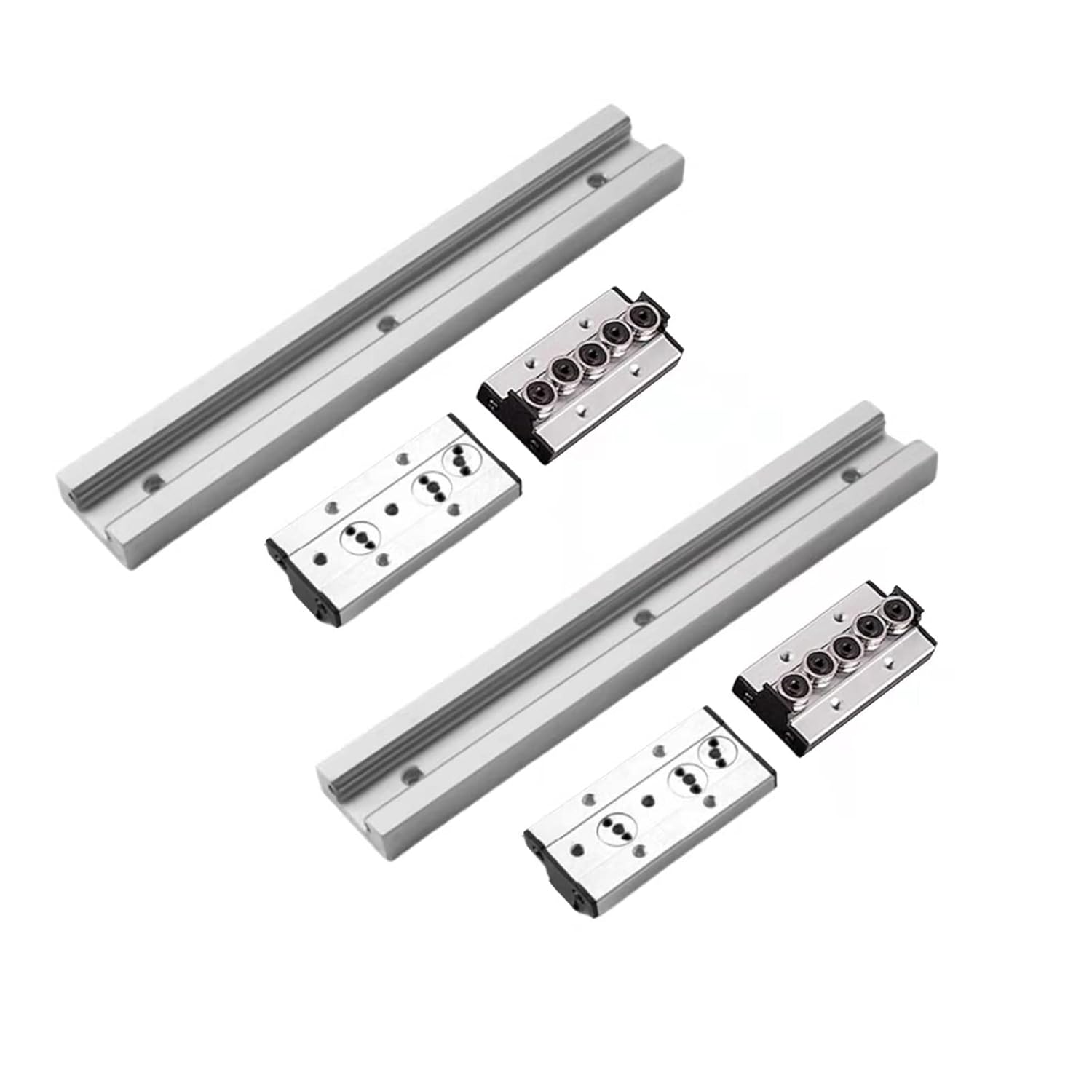 Mssoomm Double Axis Roller Linear Motion Guide Rail Track