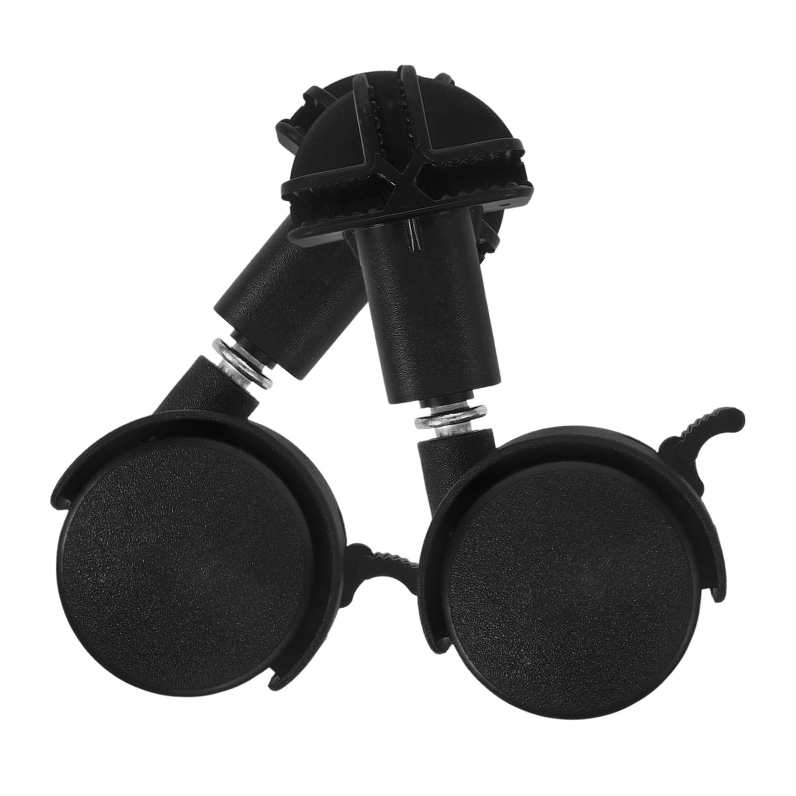 DOITOOL 4 Pièces Roues pour Cage à Animaux Roulettes et Durables Remplacement Compact Facile à Installer pour Cages Petits Animaux Roulettes avec Frein pour Mobilité Pratique