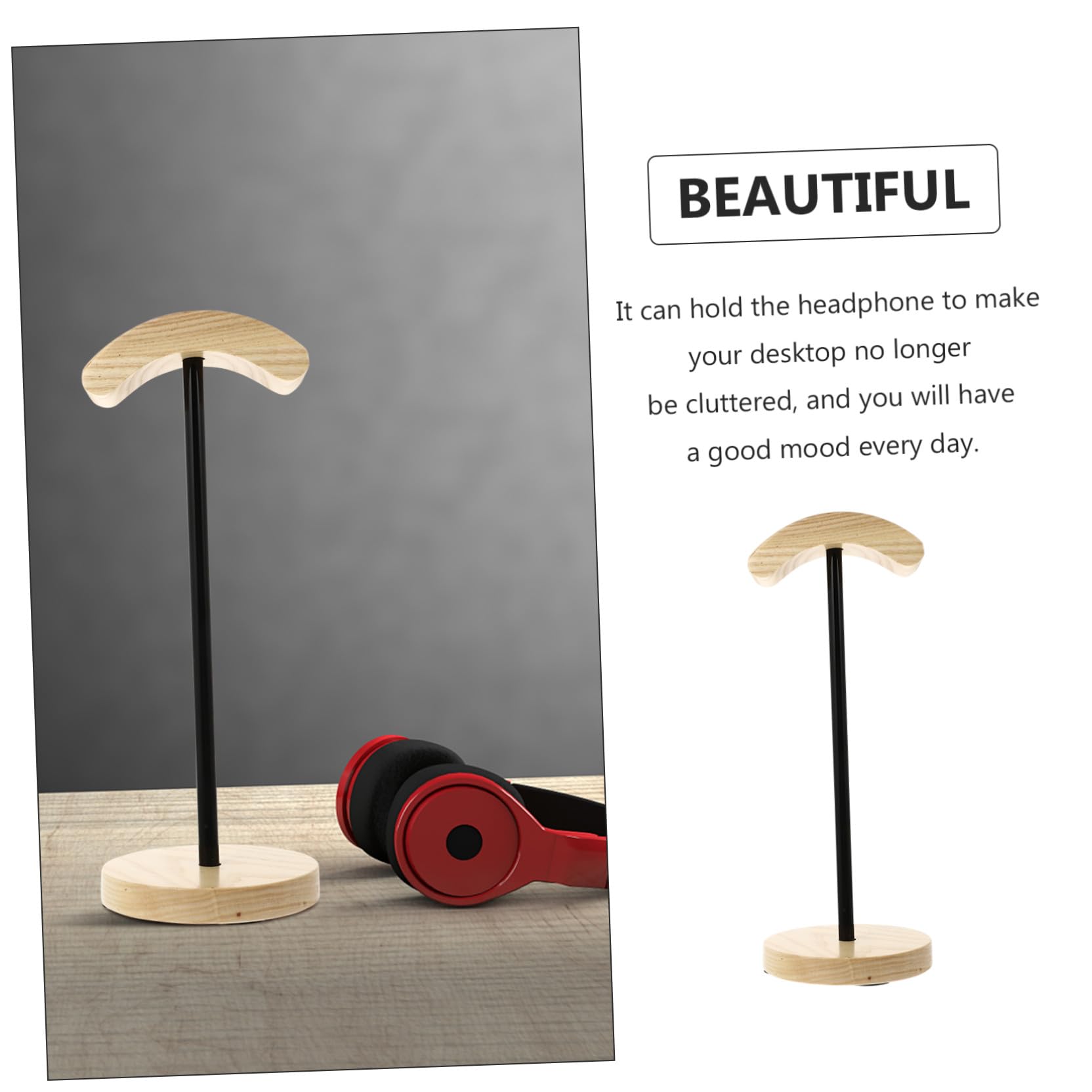 VILLCASE Soporte de Auriculares para Gaming y Escritorio Organizador de Auriculares Durable y Estable para Cafés Habitaciones de Estudio