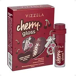 Lip Cherry Gloss Vizzela 6ml - Com Chaveiro Cherry