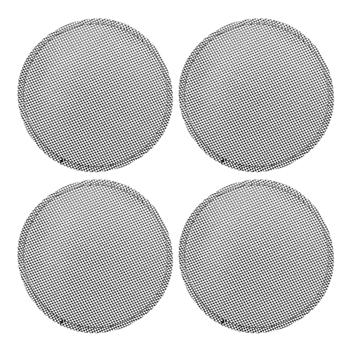 ACROPIX Universal 3.5 Inch Speaker Grills Mesh for Audio Subwoofer 91x99x8mm Grille without Frame Black - Pack of 4