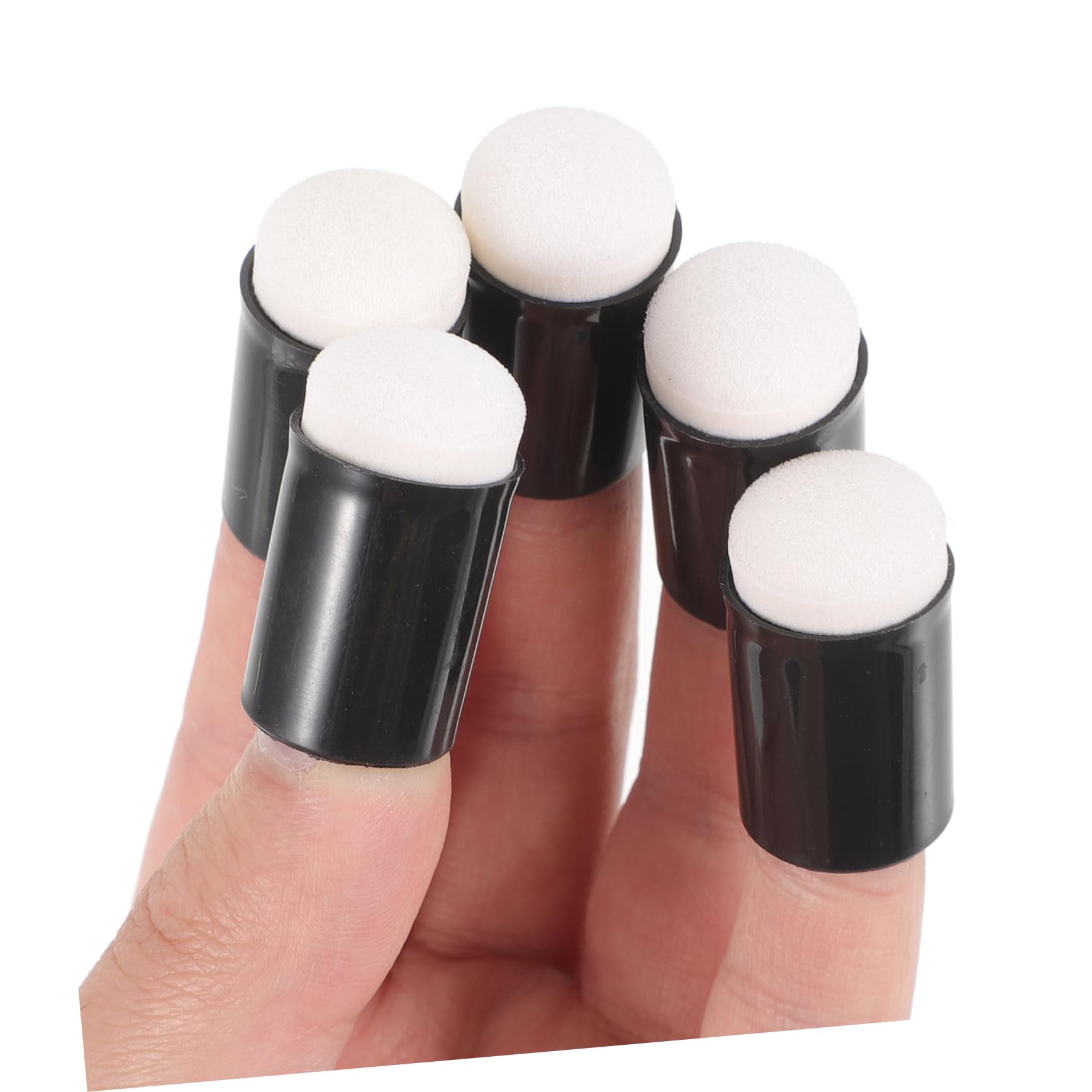 HOODANCOS 5Pcs Finger Sponge Daubers for Easy Ink Chalk and Paint Application Creative Projects for Crafts and Art Activities