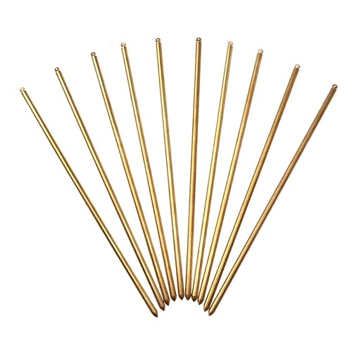 Miniatura 1 de Beaupretty 10 unidades de palillos de pelo vintage de metal cobre horquillas chal con agujero para las mujeres