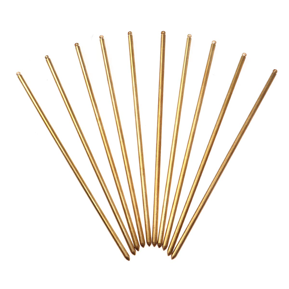 Beaupretty 10pcs Hair Sticks Vintage Metal Copper Hairpins Shawl Pins with Hole for Women