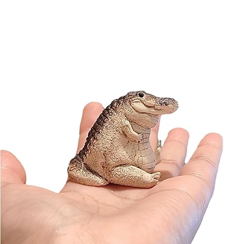 Miniatura 8 de Tea Pet - Adorno creativo de cocodrilo para bebé, adorno de cocodrilo gordito, pequeño té para mascotas, mini estatua linda, sala de estar, mesa de
