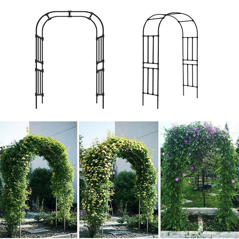 Metalowa pergola do łuku ogrodowego, stojak do pnącza, odporna na warunki atmosferyczne, biała, szerokość: 150 cm, 180 cm, 210 cm, 250 cm, 280 cm, 320 cm (rozmiar: 300 x 240 cm)