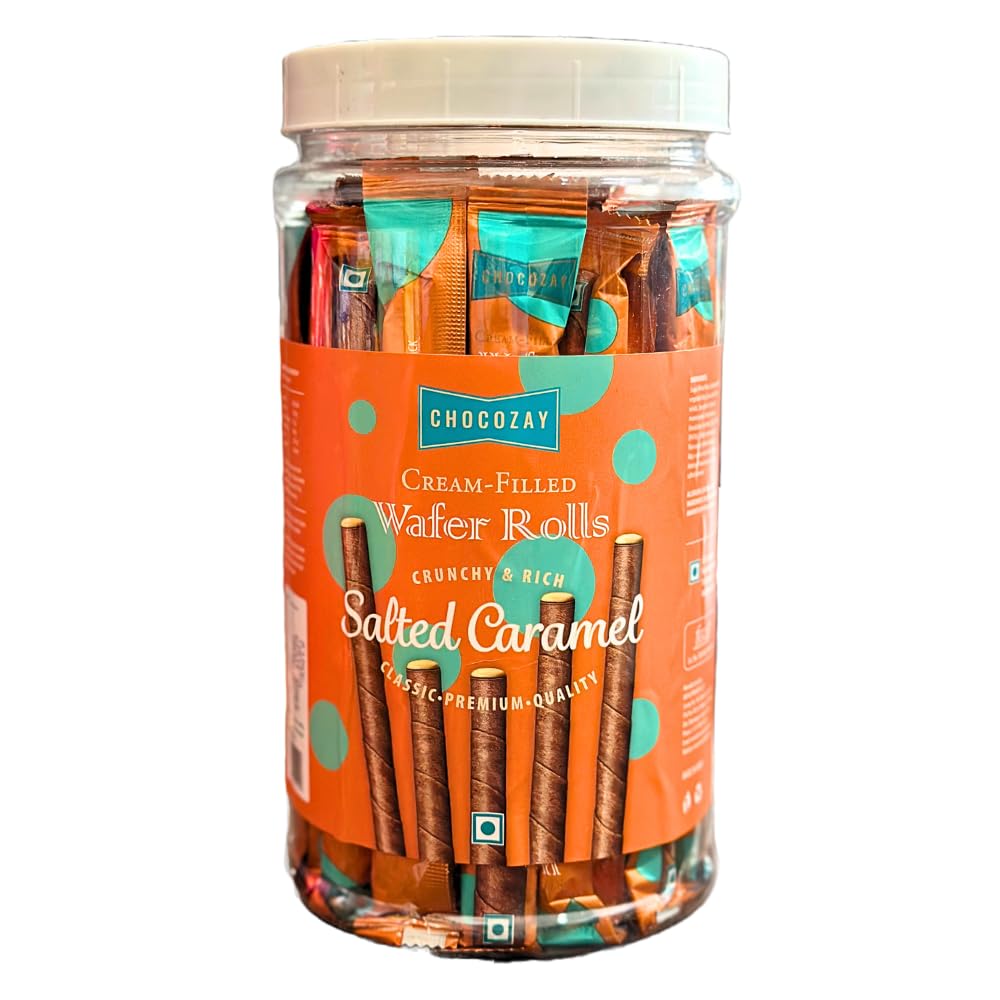 Chocozay Crunchy & Rich || Salted Caramel Cream Filled Wafer Rolls ||(Pack of 1) 400g (B0BYT72ZXT) Amazon Price History, Amazon Price Tracker