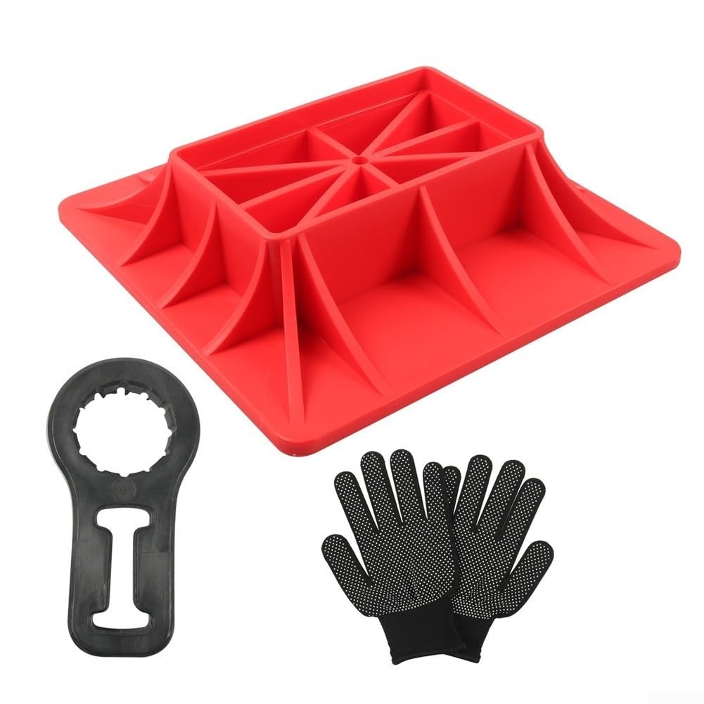Kit base cric ad alta capacità di carico per fuoristrada RV camion agricolo sollevamento pneumatici fino a 5 tonnellate base e sollevatore 3 tonnellate