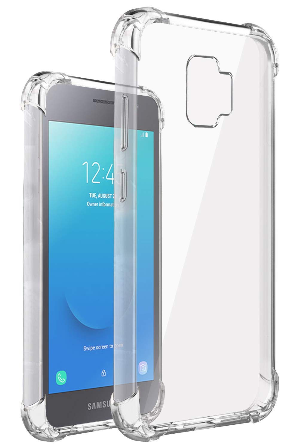 Samsung Galaxy J2 Core - Soft Silicone Shockproof Bumper Case Back Cover in Transparent[Air Cushion Technology]-for Samsung Galaxy J2-Core (B084P5ZR6H) Amazon Price History, Amazon Price Tracker
