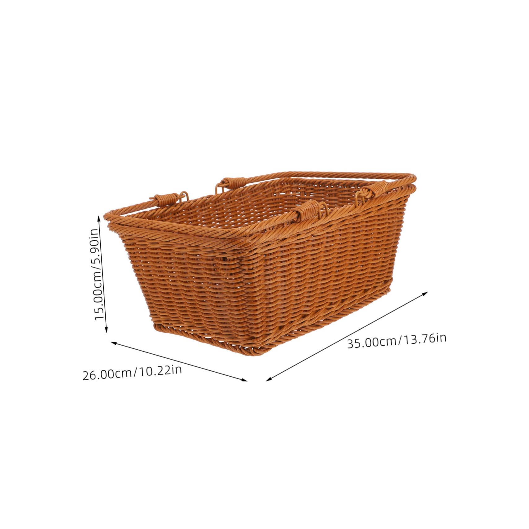 Cesta de Picnic Tejida Multifuncional con Asa de Verduras y Moderno para Almacenamiento y Decoración Eventos