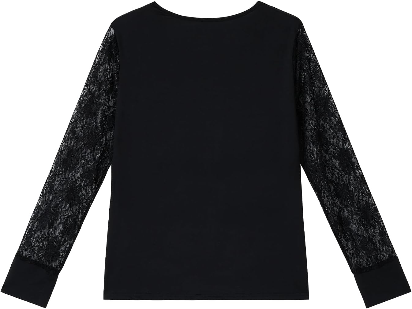 Akivide Womens Long Sleeve Sexy Lace Crochet Dressy Casual V Neck T Shirts Blouses Tunic Tops Slim Fit - Image 6