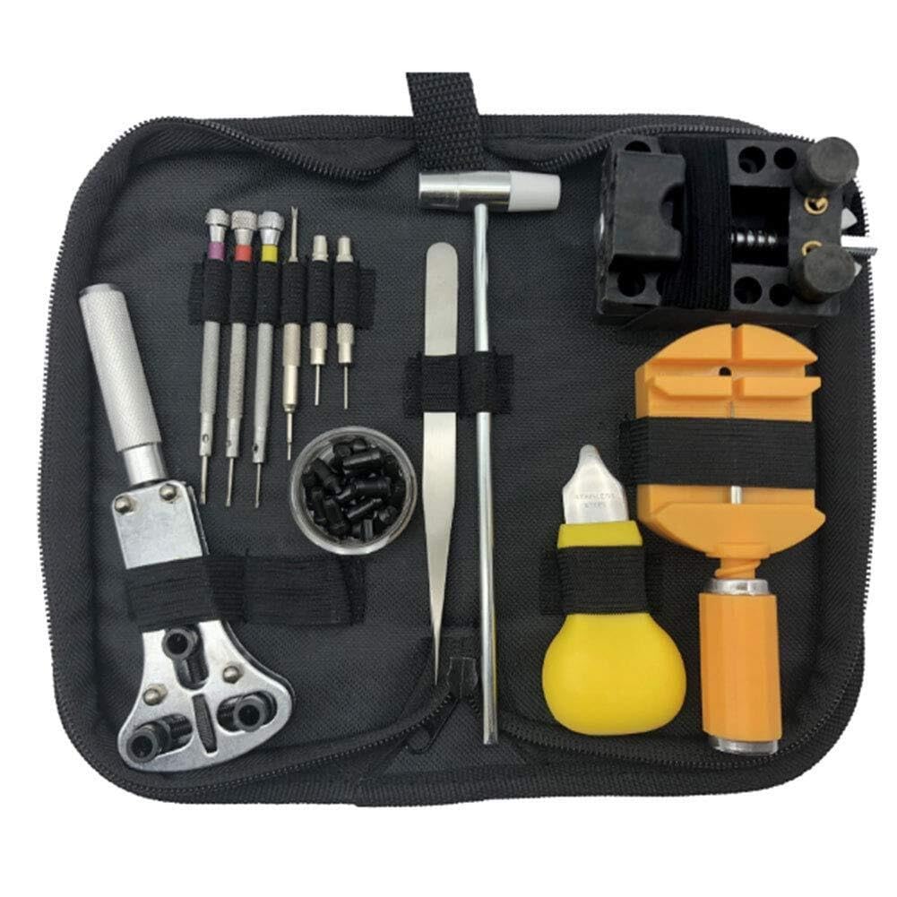 Watch Band Link Tool Set Watch Repair Tool Kit Case Opener Link Remover Spring Bar Tool with Carrying