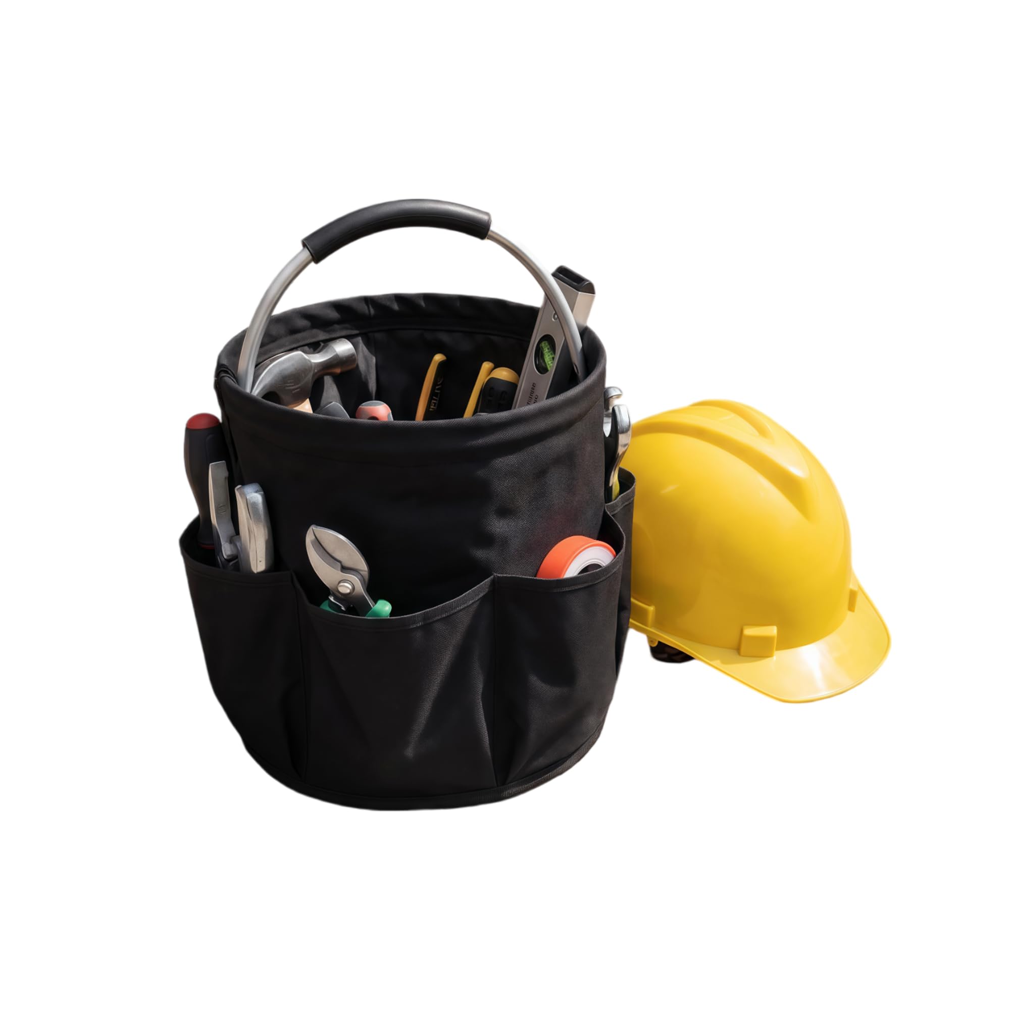 Foldable Tool Bucket Tote Organizer for Work and Garden Use 17L