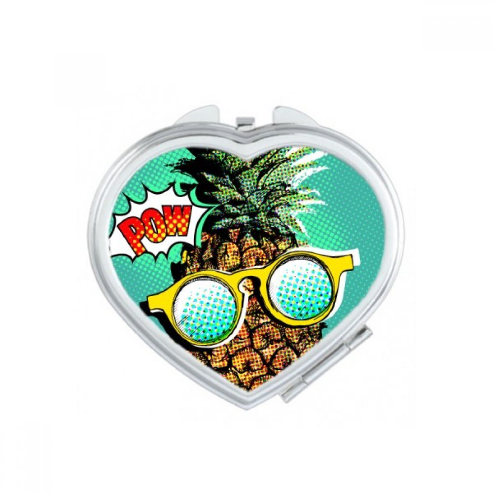Miroir de poche Ananas : retouches faciles avec ce miroir compact de maquillage mignon