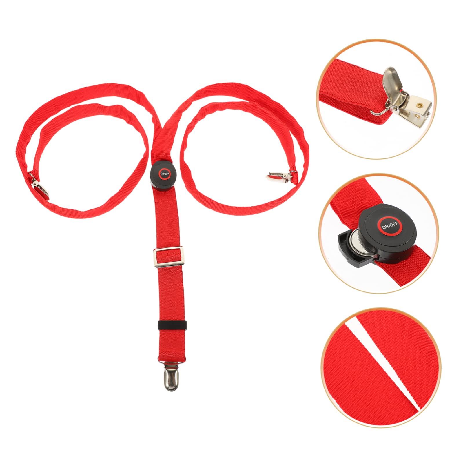 GALPADA 4pièces Bretelles Led Lumineuses Réglables Pour Pantalons Accessoire Pratique Et Stylé Pour Fêtes Concerts Et Activités Nocturnes
