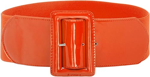 GRACE KARIN Cinturón elástico de los años 50 para mujer, cinturones elásticos de 3 pulgadas de ancho