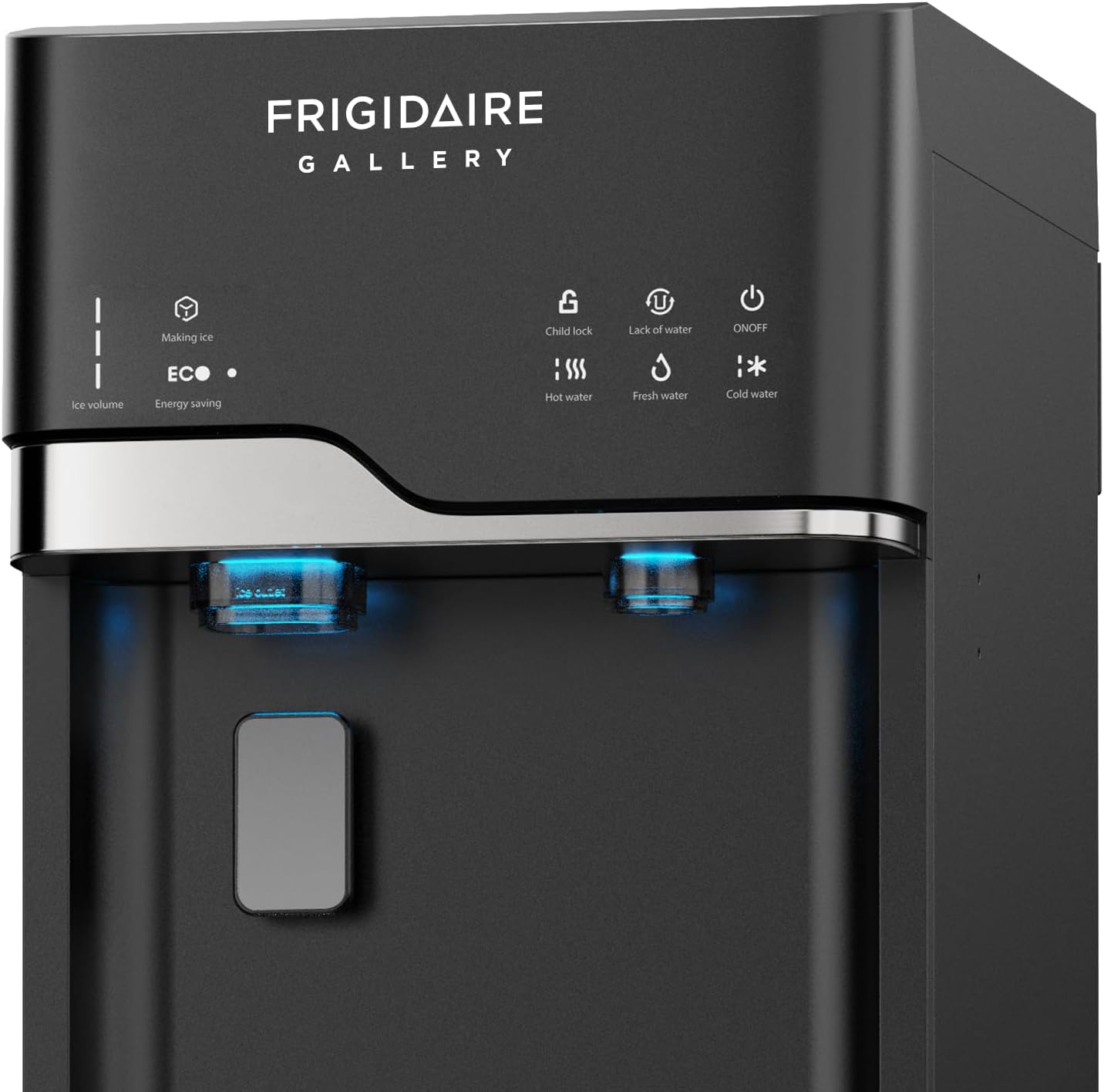 Frigidaire, 5 Gal, 3-in-1 Hot/Cold Water Cooler, Bottom Load, Built-in Bullet Ice Maker, Innovative Slim & Sleek Design for Home or Office
