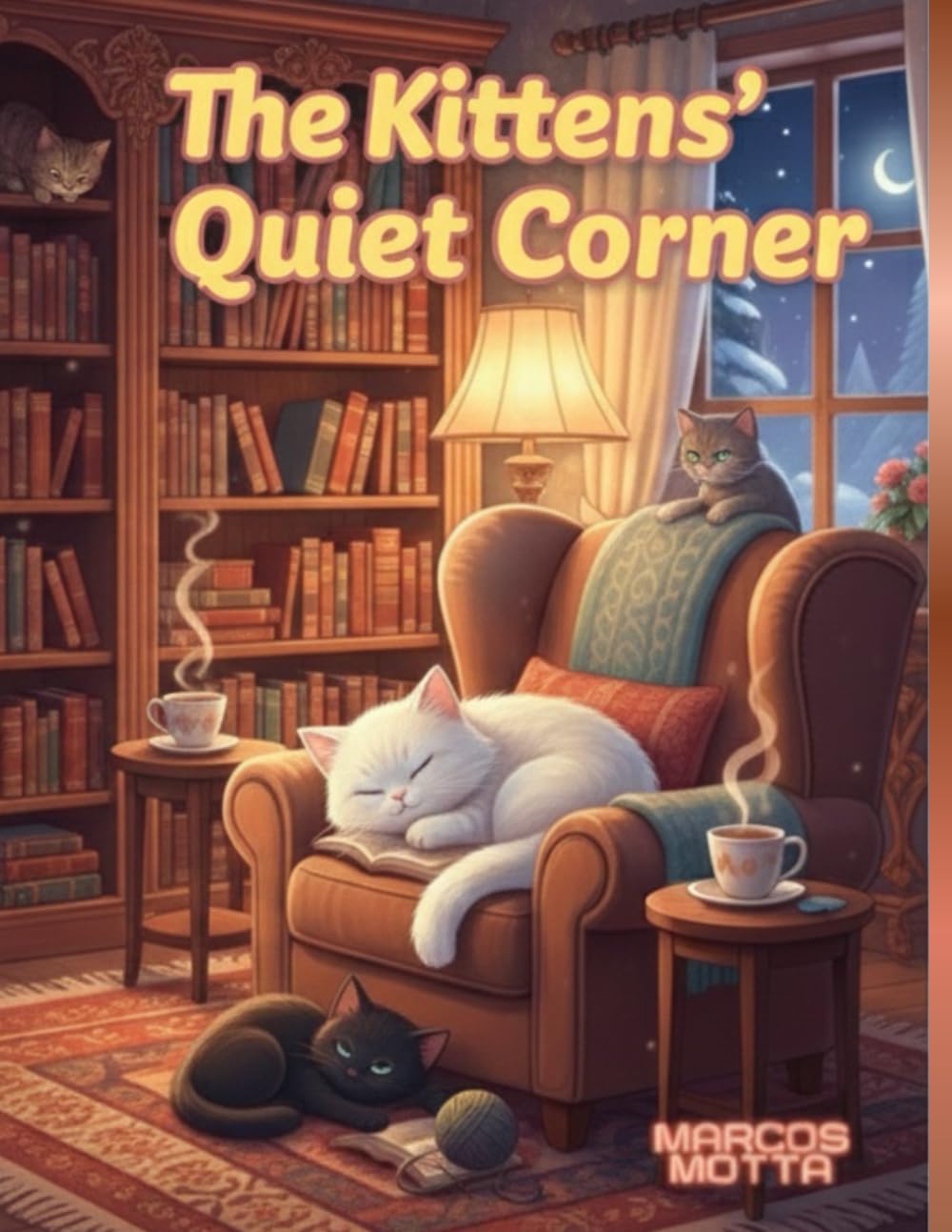 The Kittens' Quiet Corner: A Cozy Coloring Journey into Peace and Purrs
