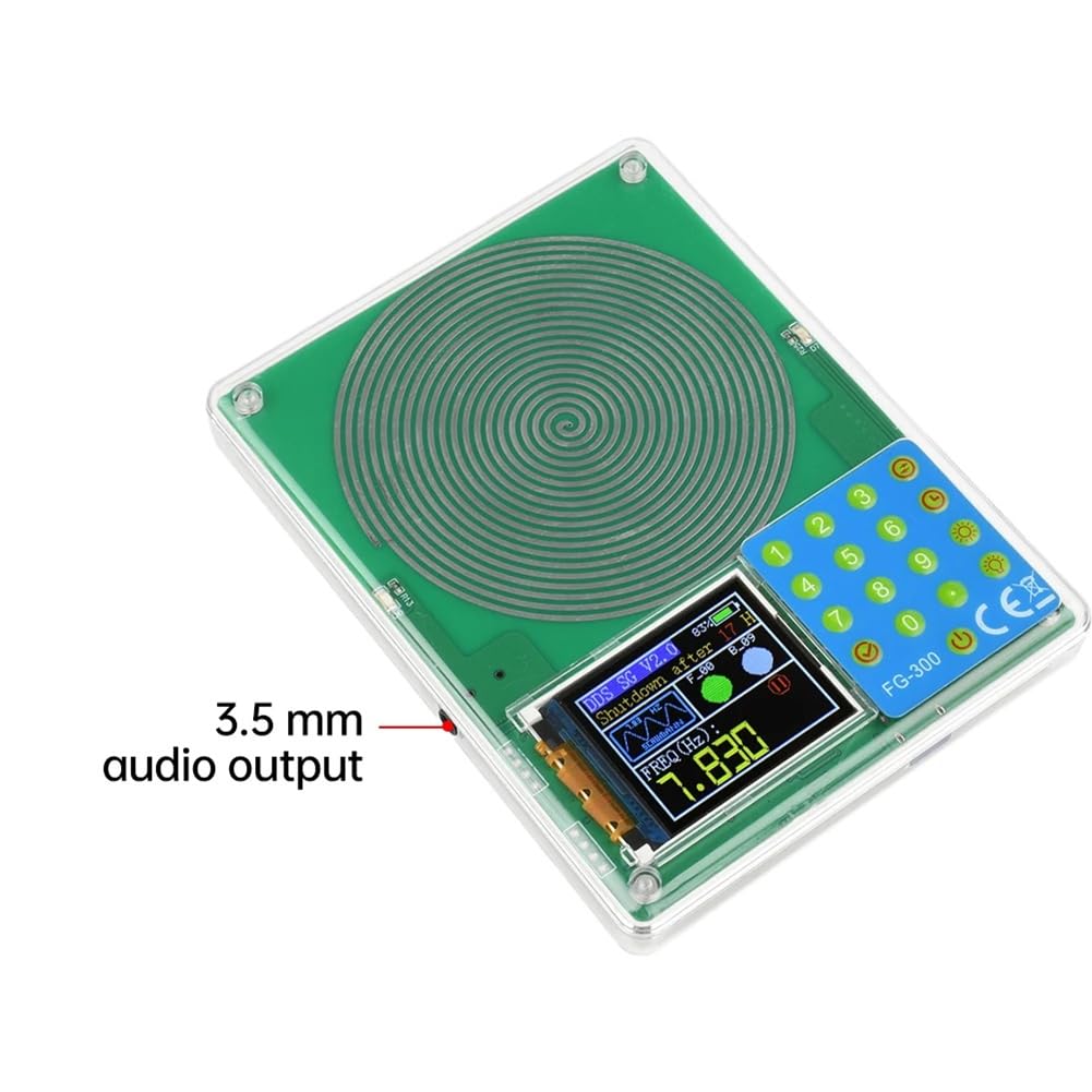 Générateur de Signaux DDS FG-300 Écran de Couleur de 1,8 Pouce 0,001Hz-200KHz Onde Sinusoïdale, Onde Carrée, Onde en Dents de Scie A