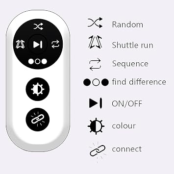 Reaction Light System, Reaction Training Lights Boxing Agile Fitness Light, 4 Modes, for Improve Speed, Agility, Reaction Time and Hand-Eye Coordination Training