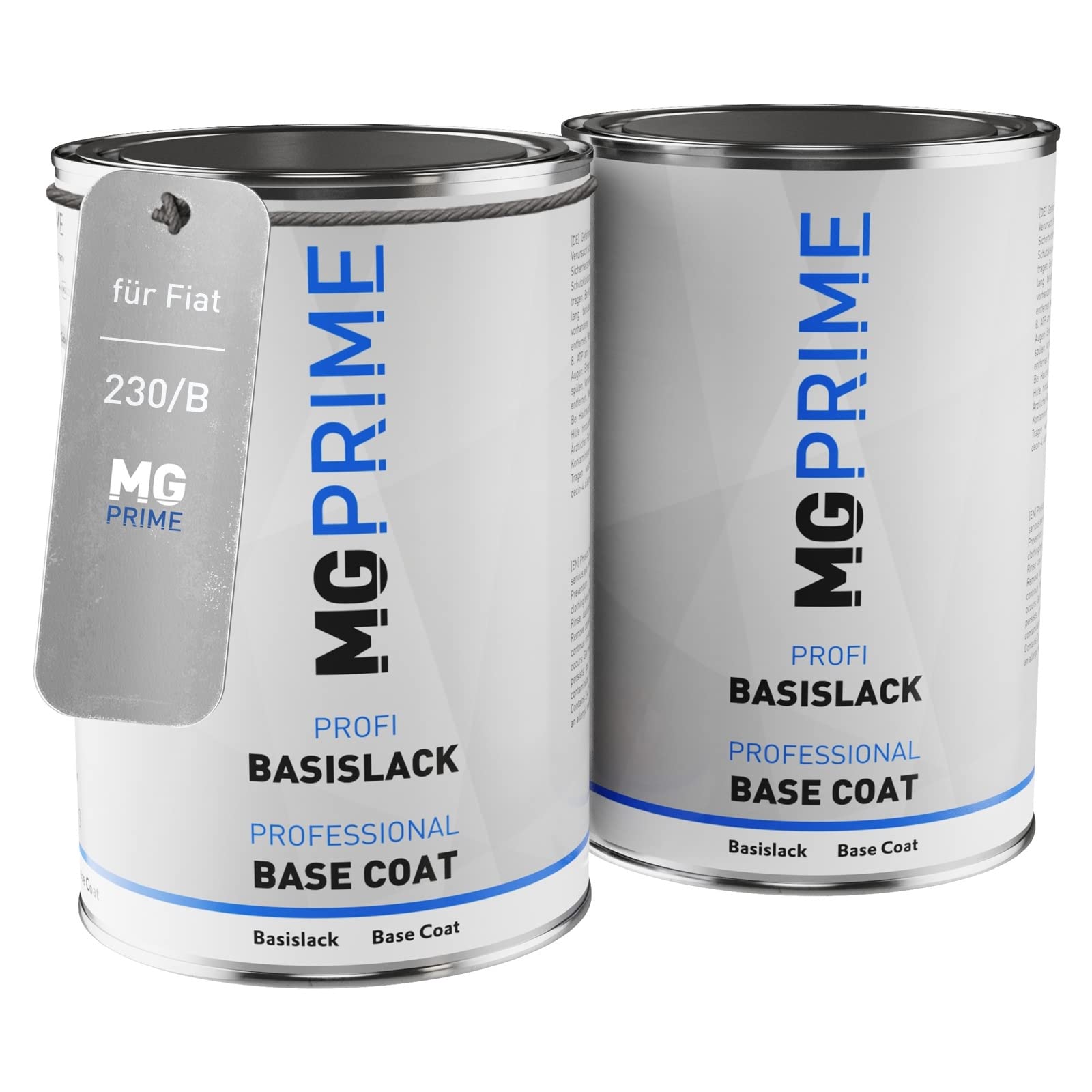 MG PRIME Vernice per auto Kit barattolo pronto all’uso per Fiat 230/B / 230 Peacock Blue Pearl/Ocean Green Metallic Vernice di fondo + vernice di base 2,0 litri 2000ml