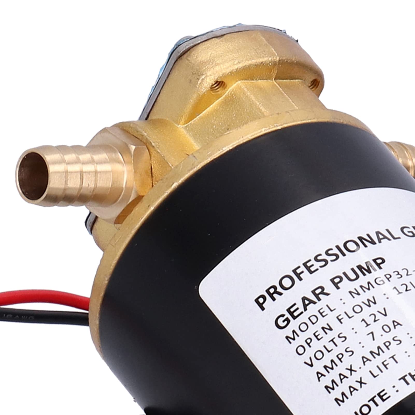 Zahnradpumpe, Fydun 12V 12 LPM Impellor Zahnrad Pumpe Selbstansaugende 9.8ft Lift Kunststoff Getriebe Wasserpumpe für Wasser//Kraftstoff/Scavenge/Öltransfer