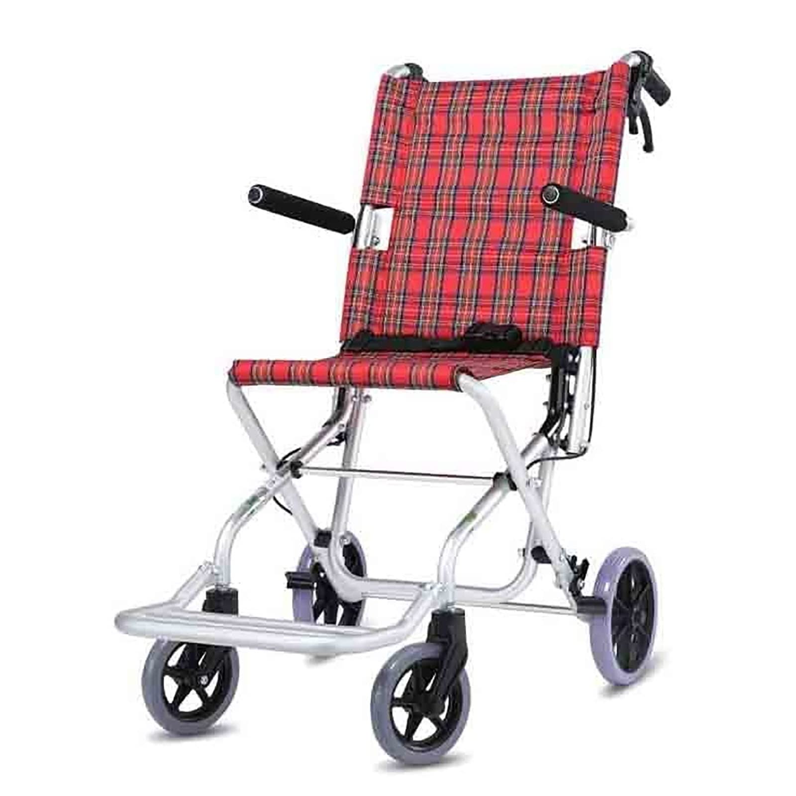 SXSLTSA Lightweight Aluminium Wheelchair, Folding Lightweight Travel Wheelchair Portable Durable Alloy Transport featherweight wheelchair