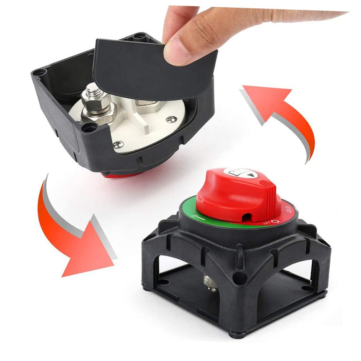 PLAFOPE Interrupteur De Déconnexion Batterie 600a Tournevis Isolateur Pour Bateau Et Camping-car Coupe-circuit Principal Alimentation Véhicule Utilitaire Camping-car Marine