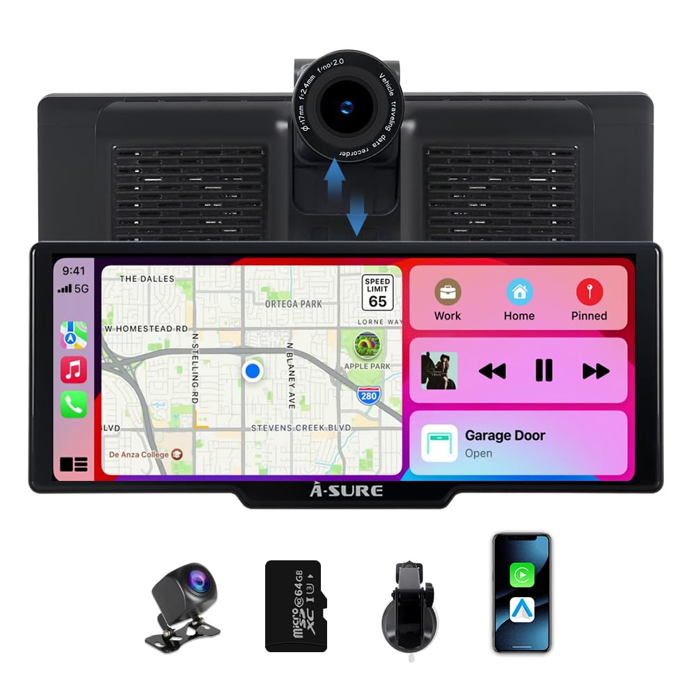 Schermo per Auto 10,26 Pollici Carplay Android Auto Driveplay, Schermo Carplay con Staffa in Piedi Super Link Aggiornamento OTA Supporto Navigazione GPS Controllo Vocale Plug and Play Schermo per Auto 10,26 Pollici Carplay Android Auto Driveplay, Schermo Carplay con Staffa in Piedi Super Link Aggiornamento OTA Supporto Navigazione GPS Controllo Vocale Plug and Play
