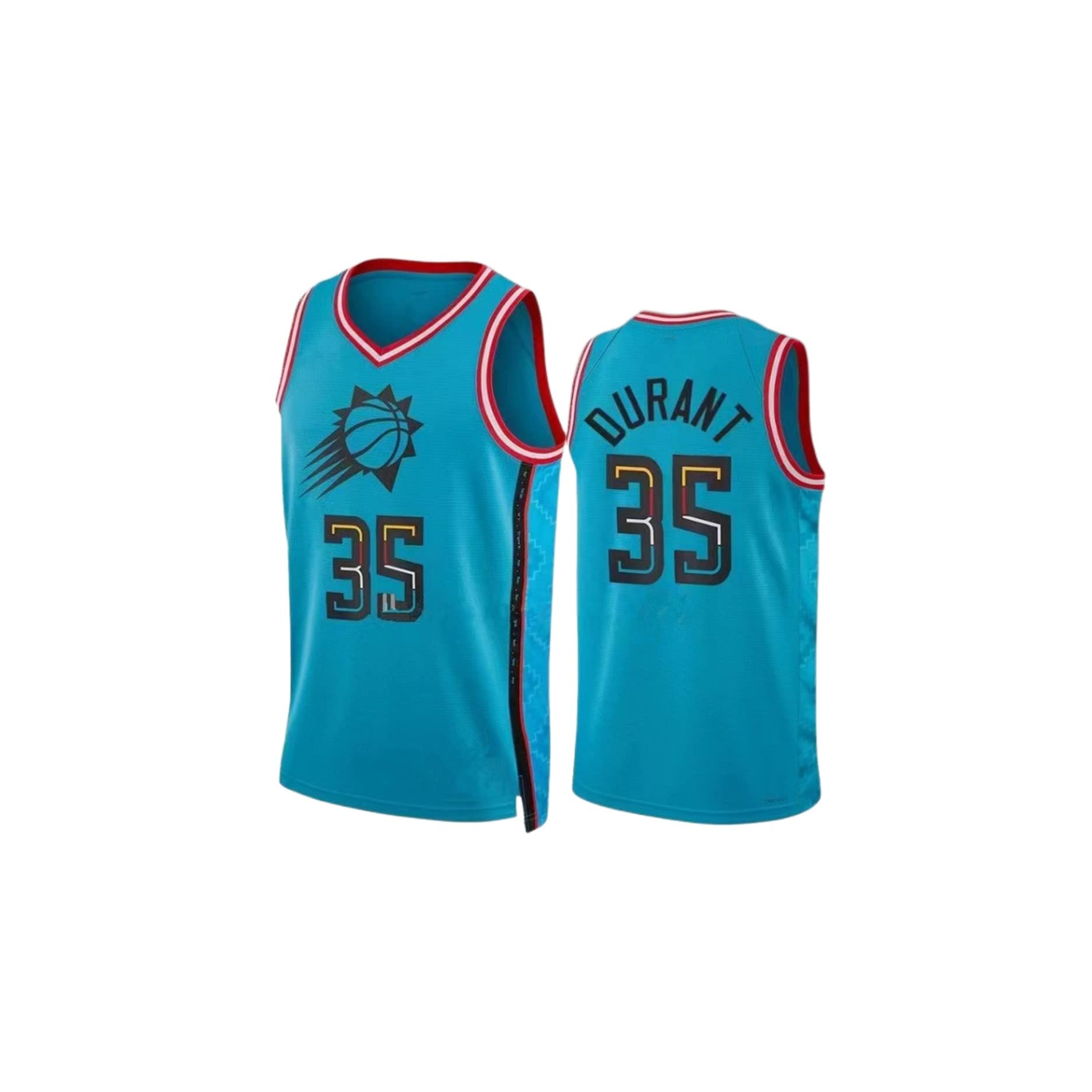 CLZWFZ Basketball Jersey Shirt, Adult Basketball Jersey, Basketball Sleeveless Suit, Basketball Sportswear, T-Shirt Vest, Youth Sweatshirt,Multi-Size Basketball Jersey,# 35 Light Green,XXL 1221SUNY