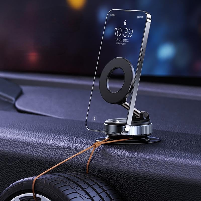 Miniatura 6 de Soporte magnético mejorado para teléfono para automóvil, rotación de 360, soporte manos libres con imán fuerte de 18N, soporte para tablero,
