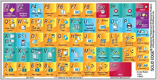 Sticker para Teclado Edición Solid Edge miniatura 1