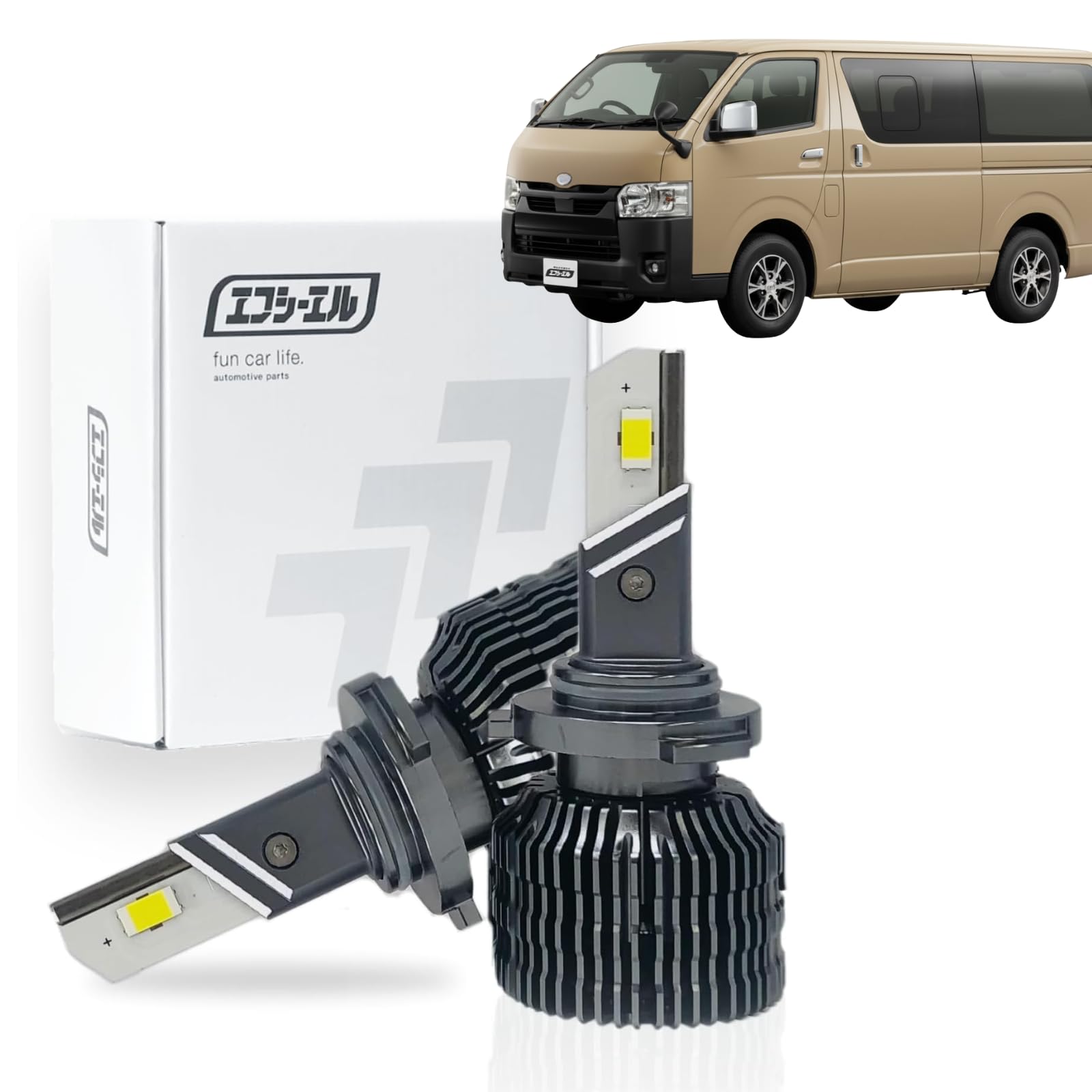 Amazon | fcl.(エフシーエル) ハイエース 200系 8型 7型 新型 HB3 LED