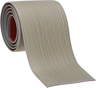 PATIKIL Self Adhesive Floor Transition Strip 10 ft x 3" Vinyl Flat Divider Flooring for Joining Floor Gaps Carpet Transition Floor Tiles, Gray Wood Grain