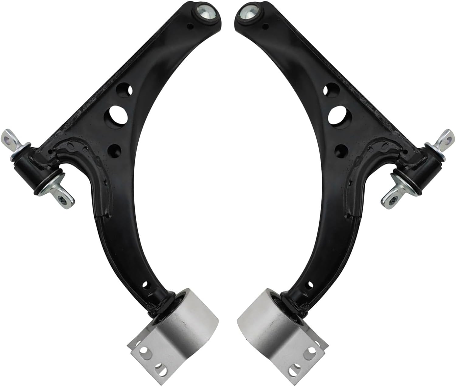 TRQ Front Lower Control Arm with Ball Joint Set (2‑Piece) for Chevrolet Cruze 2016–2019