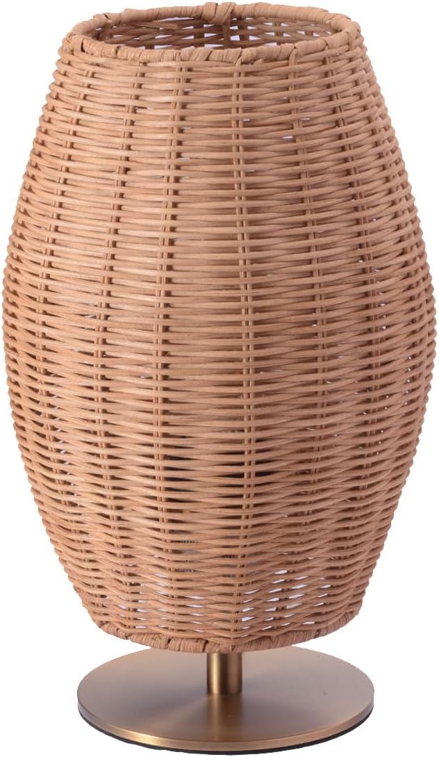 Rattan Table Lamp,3 Way Dimmable,Bamboo Desk Lamp,for Boho Style Living Room Bedroom Kids Room,Natural natural rattan