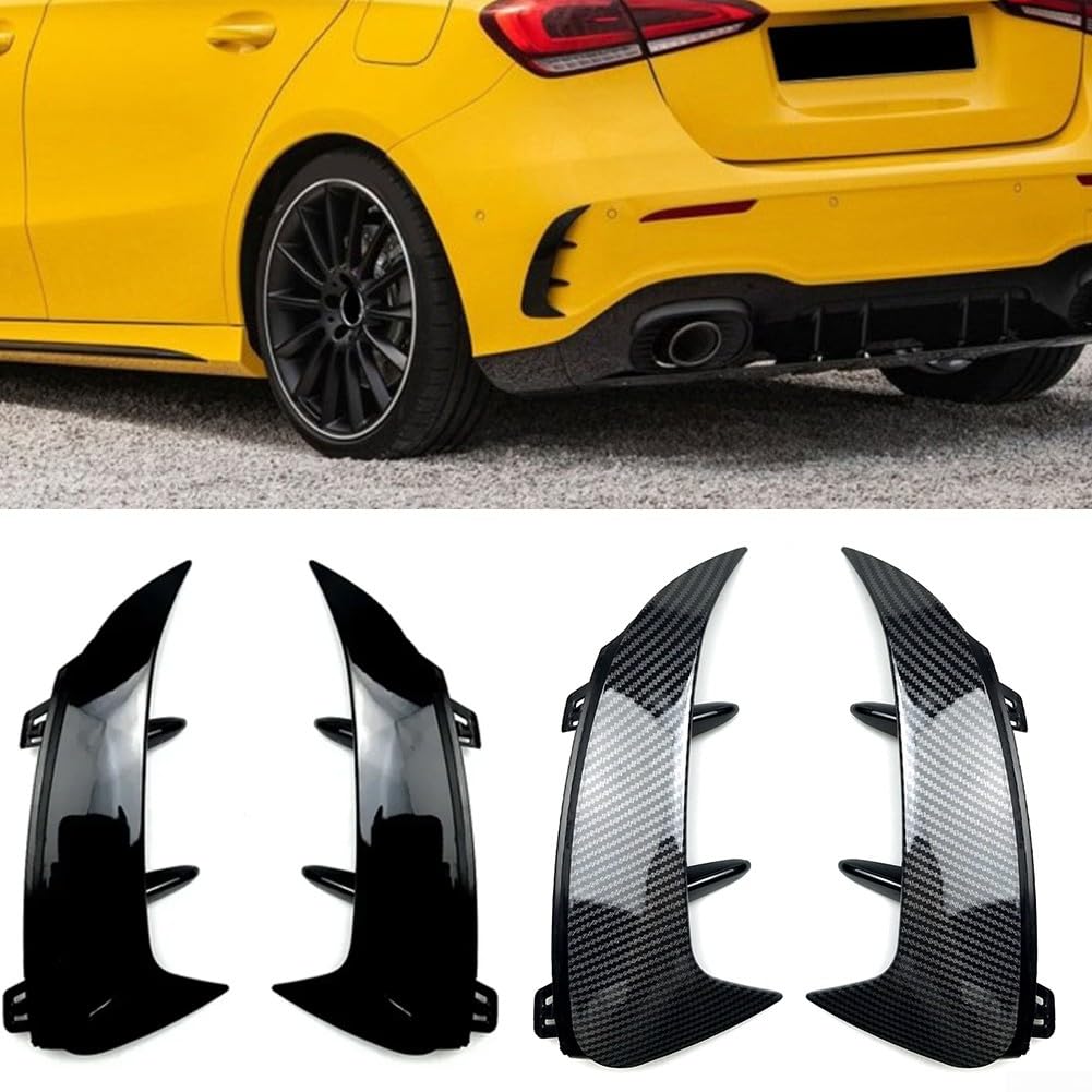 Spoiler paraurti posteriore per Mercedes Classe A W177, A200, A220, design elegante, materiale ABS (nero lucido)