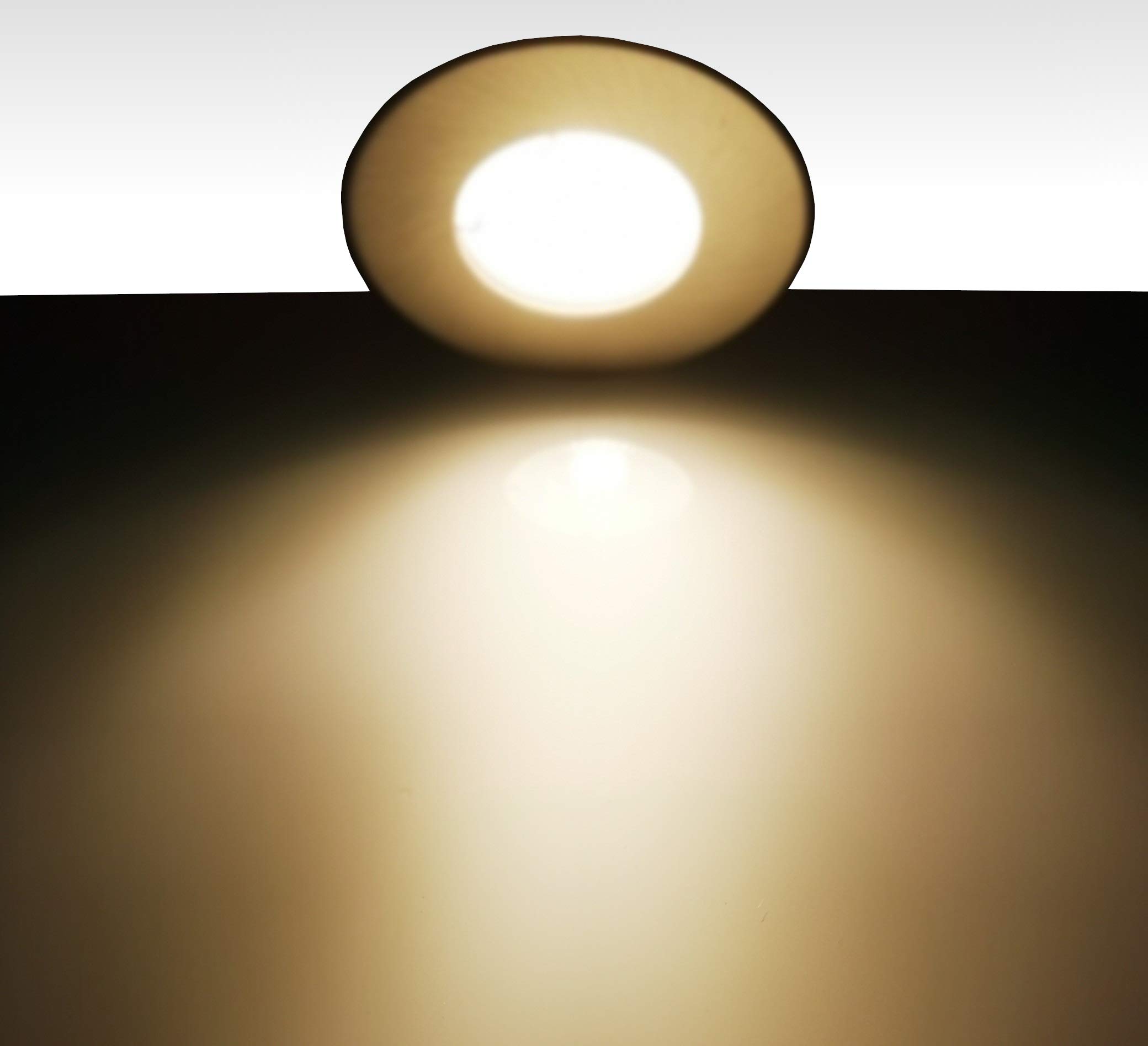 Trango Set di 3 faretti LED IP65, 6729IP65-039MO, in alluminio spazzolato, con 3 x 5 Watt, 3000 K, modulo LED ultra piatto, per bagno, doccia, faretti da incasso, faretti da soffitto, lampada da bagno