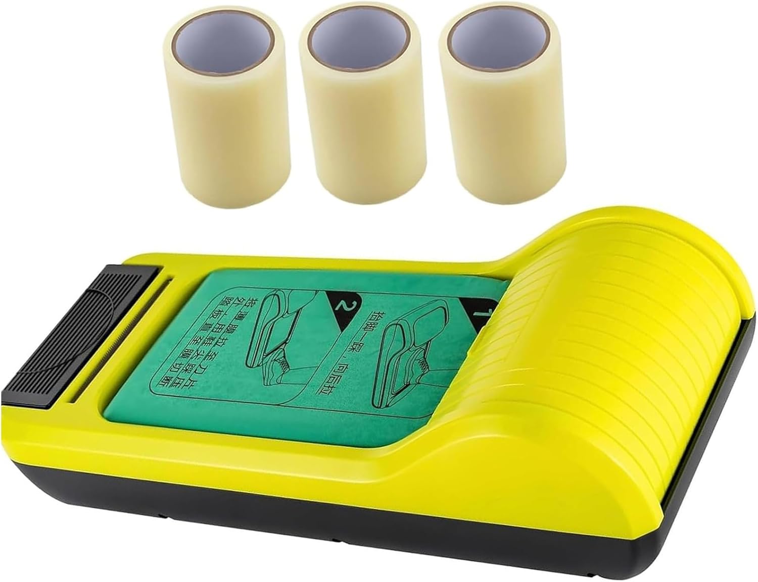 Automatic Disposable Shoe Cover Dispenser Machine with 3 Rolls Film, Foot Pedal Shoes Film Wrapping Machines