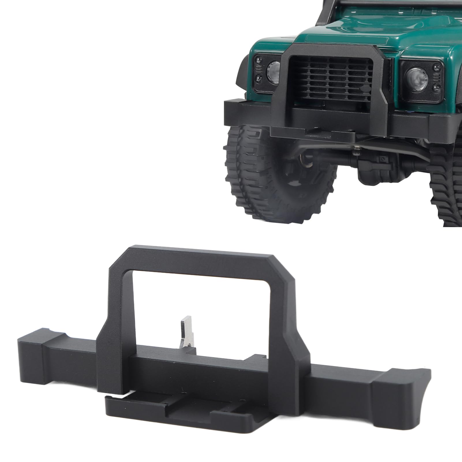 plplaaoo Challe Avant RC avec calandre en Aluminium en Alliage en Acier Inoxydable Remplacement de Traxxas Trx4m Defender 1/18 Installation Facile de Proof de Emplance à Haute Performance