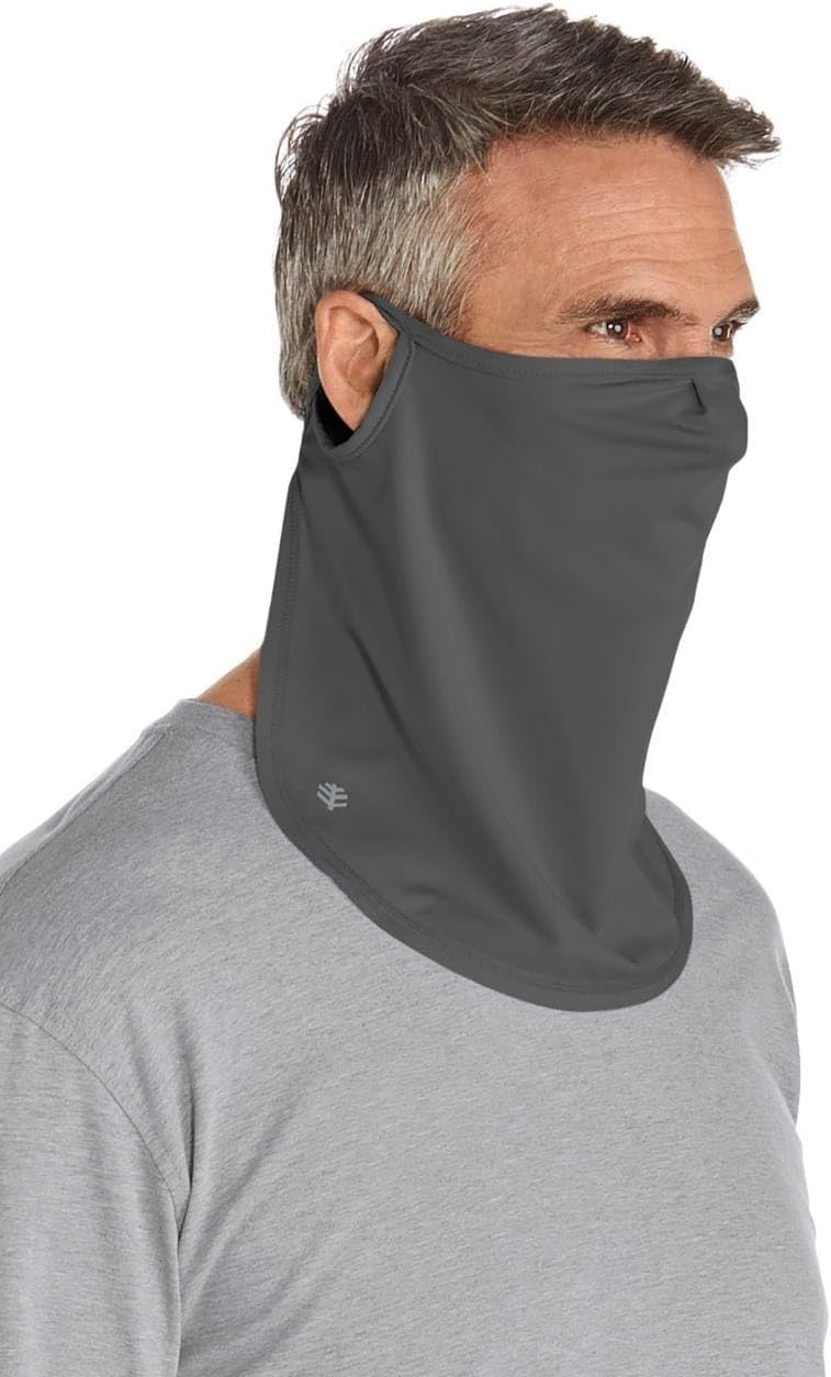 Coolibar UV Face Shield - UPF 50+ Sun Protection - Crestone in Charcoal Heather