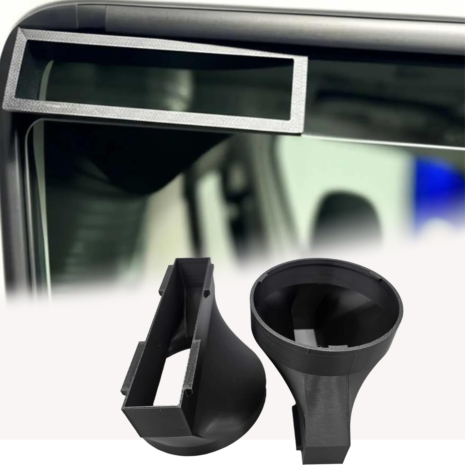 Für EcoFlow Wave 2/Wave 3 spezieller Fensterlüftungsadapter – 12,7 cm quadratischer Abluftkanaladapter (passend für 12,7 cm / 15,2 cm auf vertikales Quadrat), geeignet für Wohnmobil-Reise/Zuhause