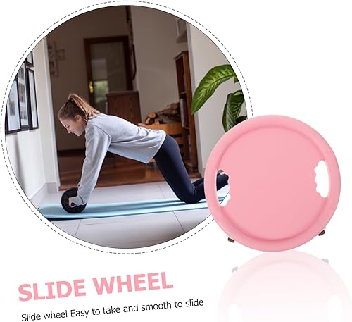 Miniatura 3 de Kisangel Ruedas de placa de ejercicio Abdominal Fitness Equipo de ajuste Abdominal Rueda Abdominal Rodillo Ab para 1 unids