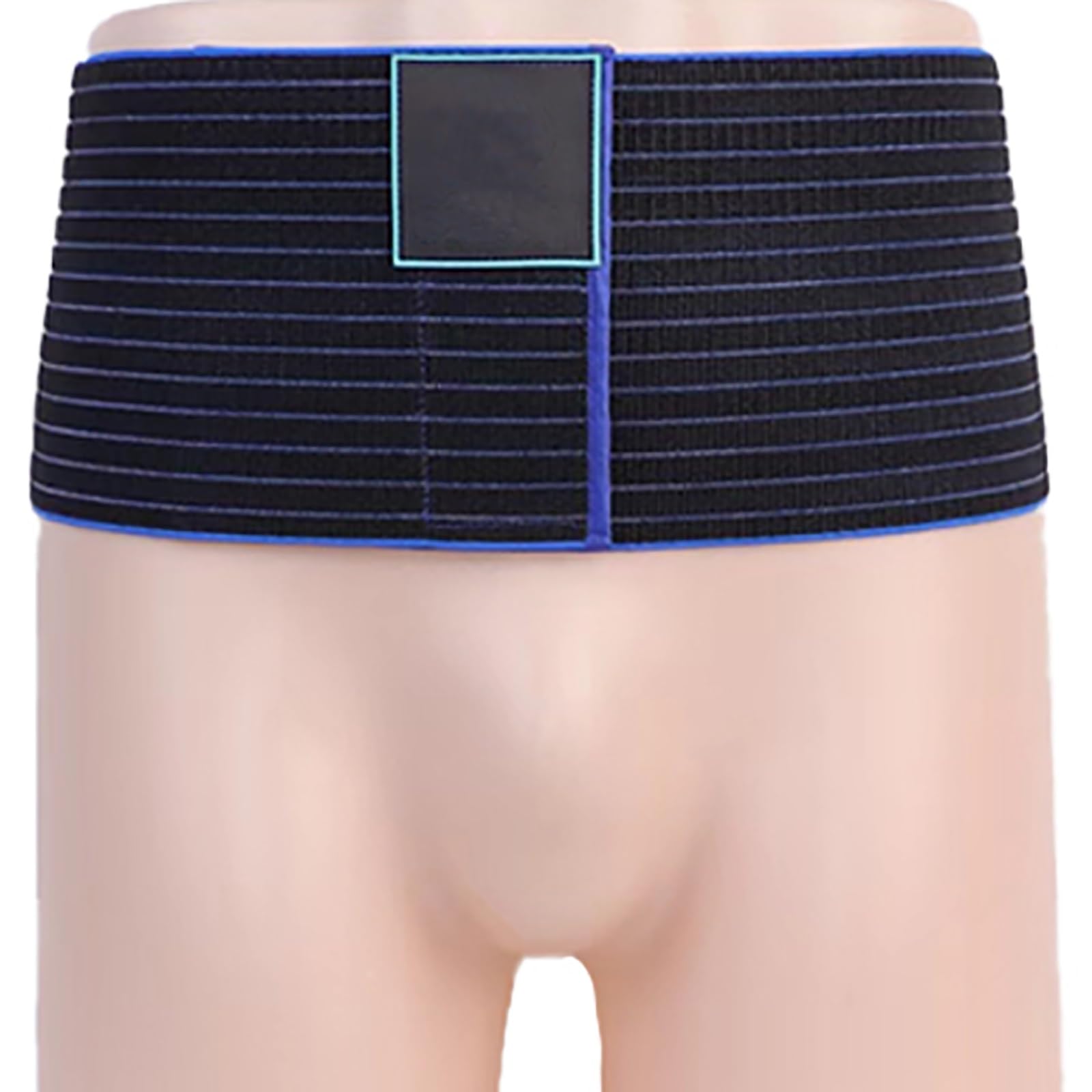 Umbilical Hernia Belt for Men and Women，Abdominal Support Binder with Compression Pad for Naval, Ventral, Incisional(Black,Large)