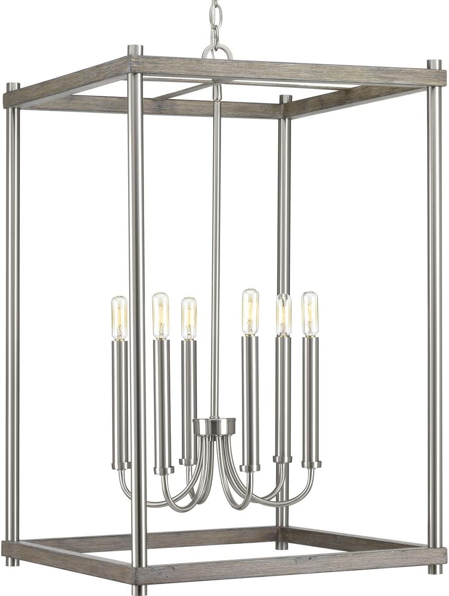 Progress Lighting P500089-009 Fontayne Six-Light Pendant, Grey