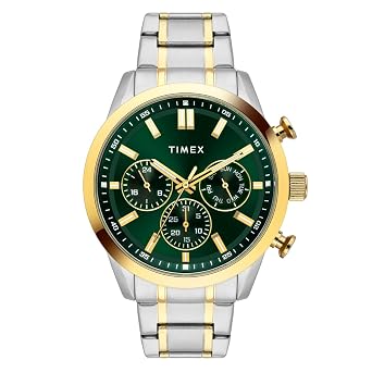 TIMEX Analog Watch for Man with Round Dial & Water Resistant Men's Wrist Watches