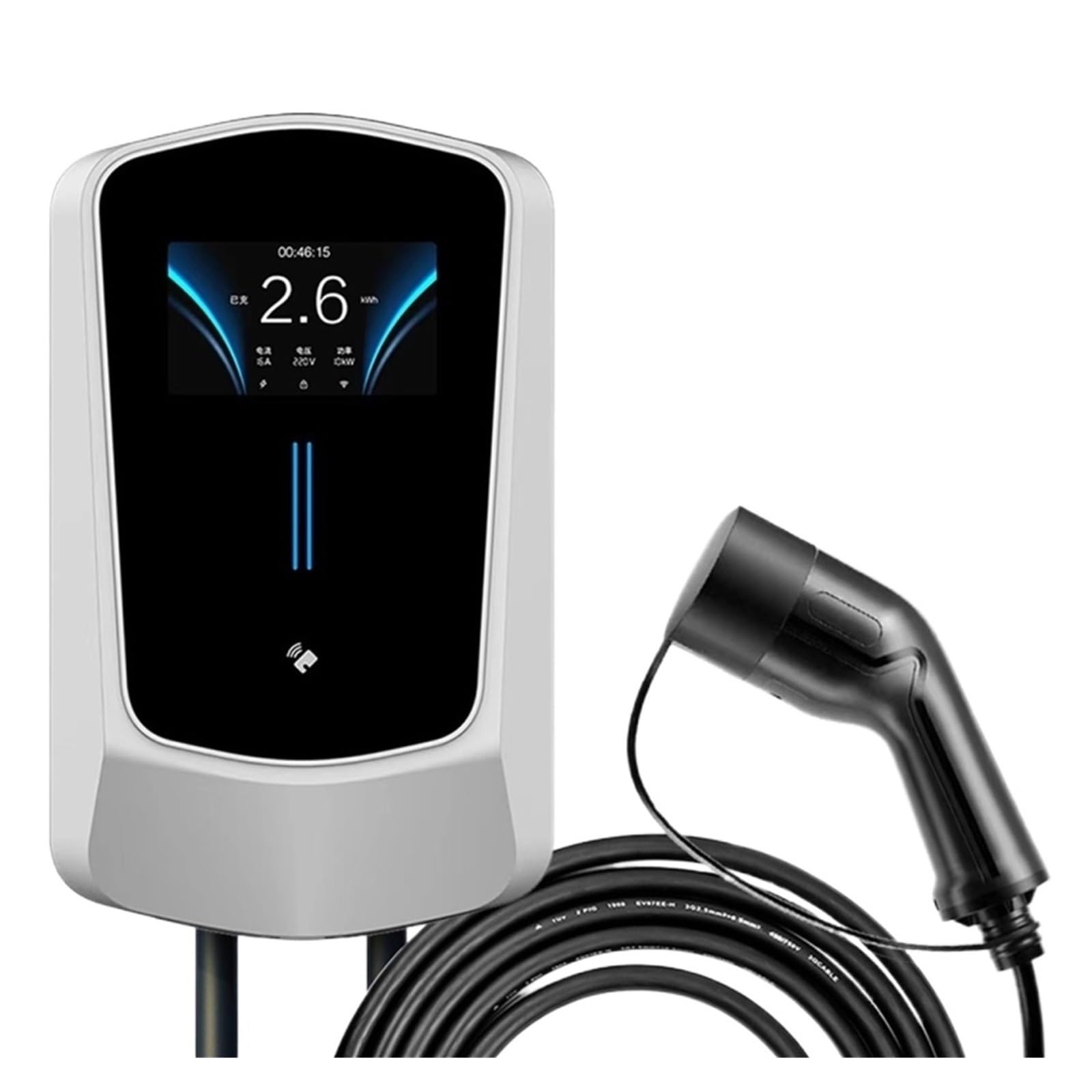 EV Charger Type2 32A EVSE Charging Cable Type2 7.6/11/22KW Type2 Cable Plug Controller Wall Box For Electric Car Secure and Reliable (Color : 22KW 32A 3 phase)