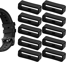 12pcs Silicone Watch Strap Loops 22mm 22mm Silicone Silicone Watch Strap Buckle